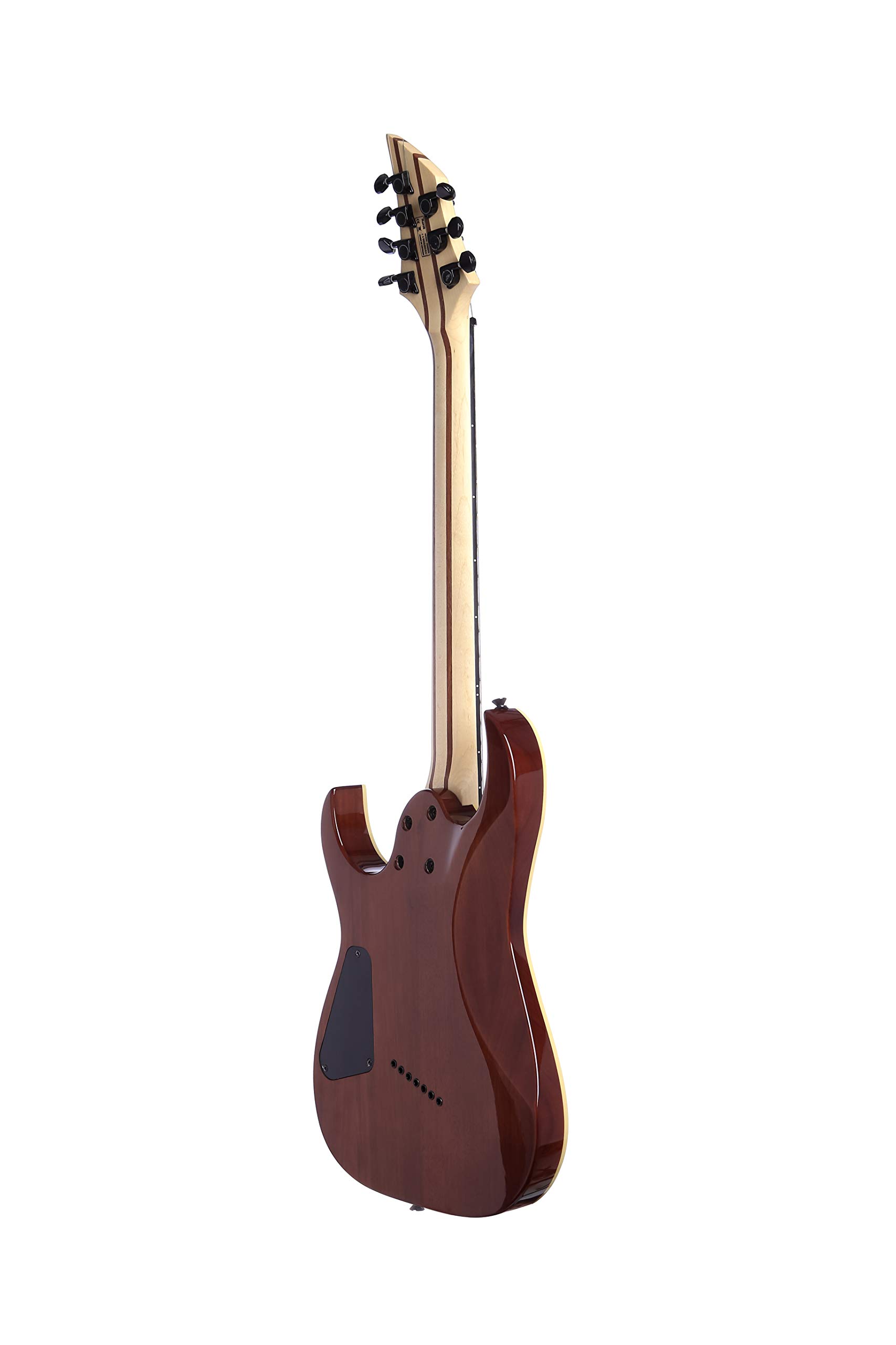 Amazon.com: ISFF7U-450 Fanfret Electric Guitar Trans Green